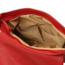 TL Bag Sac Bandoulière Besace en Cuir Souple Avec Pompon Rouge TL141223