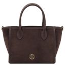 Willow Borsa a Mano in Pelle Scamosciata Caffè TL142425