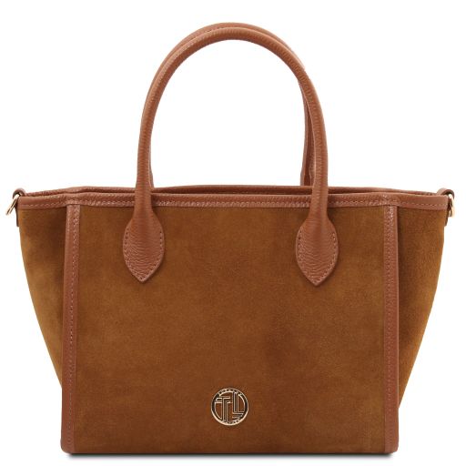 Willow Borsa a Mano in Pelle Scamosciata Cognac TL142425