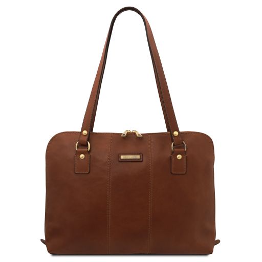 Ravenna Damen Business Tasche aus Leder Braun TL142426