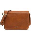 TL Messenger Borsa a Tracolla 2 Scomparti - Misura Grande Naturale TL142430