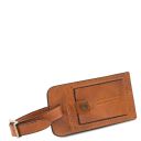 Etiquette de Bagage en Cuir mat Naturel TLTAGMATTE