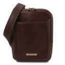 Mark Leather Crossbody Bag Dark Brown TL142428