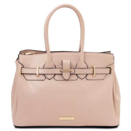 TL Bag Leather Handbag Nude TL140530