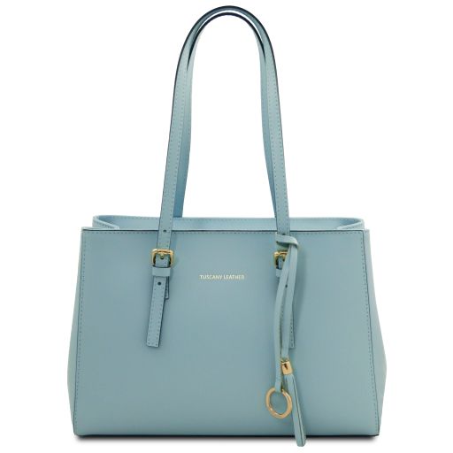 TL Bag Sac Bandoulière en Cuir Bleu céleste TL142037