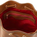 Maddalena Borsa Secchiello in Pelle ed Esclusivo Portafogli in Pelle zip Around Cognac TL142444