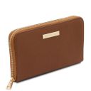 Maddalena Borsa Secchiello in Pelle ed Esclusivo Portafogli in Pelle zip Around Cognac TL142444