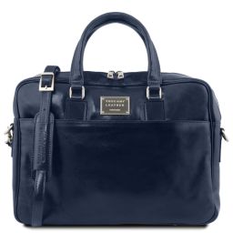 Urbino Borsa Porta Computer da Lavoro in Pelle Blu scuro TL141241