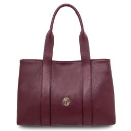 Callie Soft Leather Shoulder bag Bordeaux TL142415