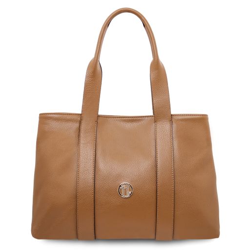 Callie Soft Leather Shoulder bag Caramel TL142415