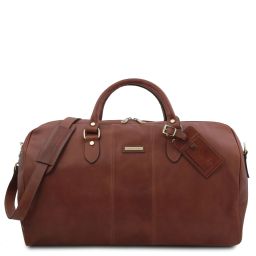 Lisbona Reiseledertasche - Gross Braun TL141657