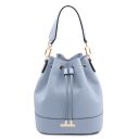 TL Bag Borsa Secchiello in Pelle Celeste TL142146