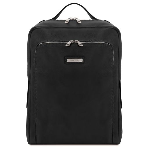 Bangkok Leather Laptop Backpack Black TL141793