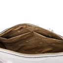 Layla Bauletto in Pelle Stampa Cocco Bianco TL142398