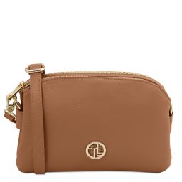 Lily Bolso en Piel Suave con Bandolera Caramelo TL142375