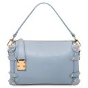 Praline Sac à Main en Cuir Souple Bleu céleste TL142422