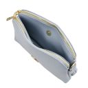 Lily Umhängetasche aus Weichem Leder Himmelblau TL142375