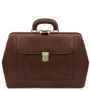 Leonardo Esclusiva Borsa Medico in Pelle Marrone TL142342