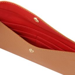 Cartera Tipo Sobre en Piel Caramelo TL142322