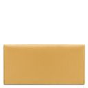 Portefeuille Enveloppe en Cuir Jaune pastel TL142322