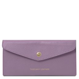 Leather Envelope Wallet Lilac TL142322