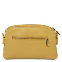 Lily Umhängetasche aus Weichem Leder Pastell Gelb TL142375