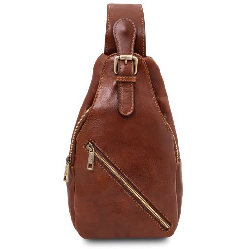 Kevin Monospalla in Pelle Marrone TL142423