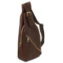 Kevin Sac Bandoulière en Cuir Marron foncé TL142423