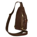 Kevin Brusttasche aus Leder Dunkelbraun TL142423