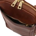 Mark Leather Crossbody Bag Brown TL142428