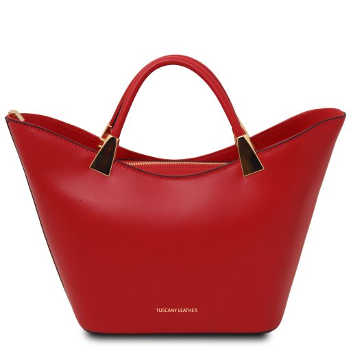 TL Bag Borsa a Mano in Pelle Rosso Lipstick TL142287