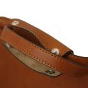 Palermo Serviette en Cuir Avec 3 Compartiments Naturel TL142452