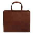 Palermo Borsa da Lavoro da Donna in Pelle 3 Scomparti Marrone TL142452