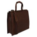 Palermo Borsa da Lavoro da Donna in Pelle 3 Scomparti Testa di Moro TL142452