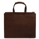 Palermo Borsa da Lavoro da Donna in Pelle 3 Scomparti Testa di Moro TL142452
