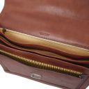 Cremona Aktentasche aus Leder 3 Fächer Braun TL142448