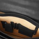 Cremona Cartable en Cuir Avec 3 Compartiments Noir TL142448