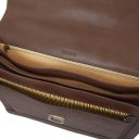 Cremona Leather Briefcase 3 Compartments Темно-коричневый TL142448