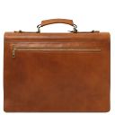 Cremona Leather Briefcase 3 Compartments Natural TL142448