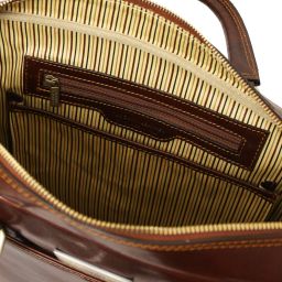 Urbino Кожаный портфель для ноутбука с передним карманом Темно-коричневый TL141241