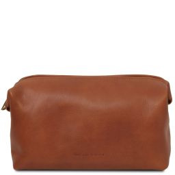Smarty Leather Toiletry bag - Large Size Natural TL141219