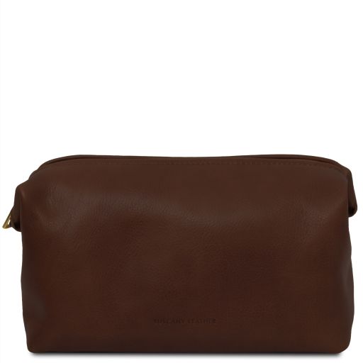 Smarty Beauty Case en Piel - Modelo Grande Marrón oscuro TL141219