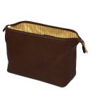Smarty Beauty Case en Piel - Modelo Grande Marrón oscuro TL141219