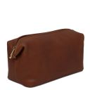 Smarty Beauty Case in Pelle - Misura Grande Marrone TL141219