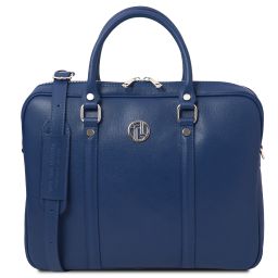 Prato Exclusive Saffiano Leather Laptop Case Dark Blue TL142453