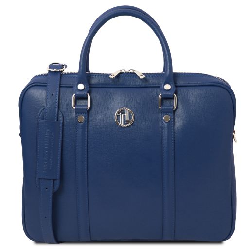 Prato Exclusive Saffiano Leather Laptop Case Dark Blue TL142453