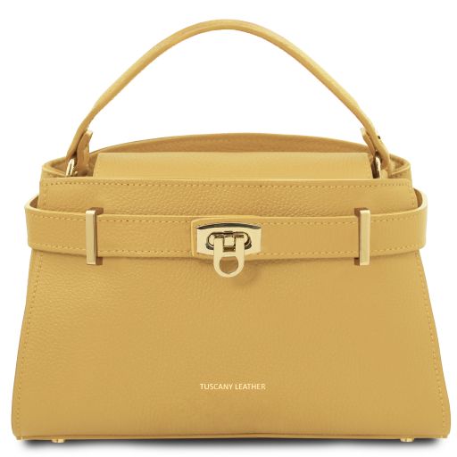 Maisy Sac Cabas en Cuir Jaune pastel TL142455