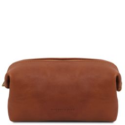 Smarty Leather Toiletry bag - Small Size Natural TL141220