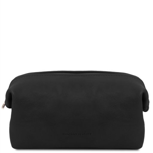 Smarty Leather Toiletry bag - Small Size Black TL141220
