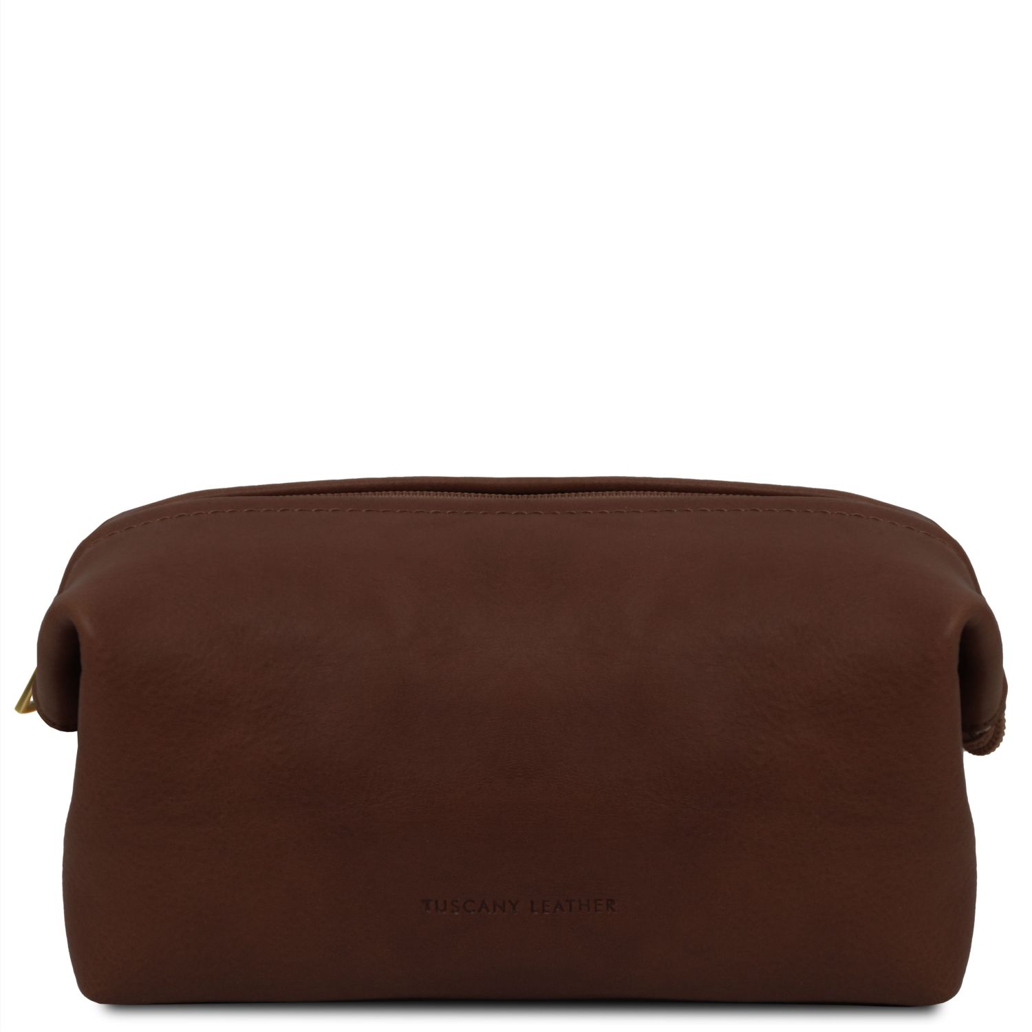 Beauty case in pelle Misura piccola Testa di Moro